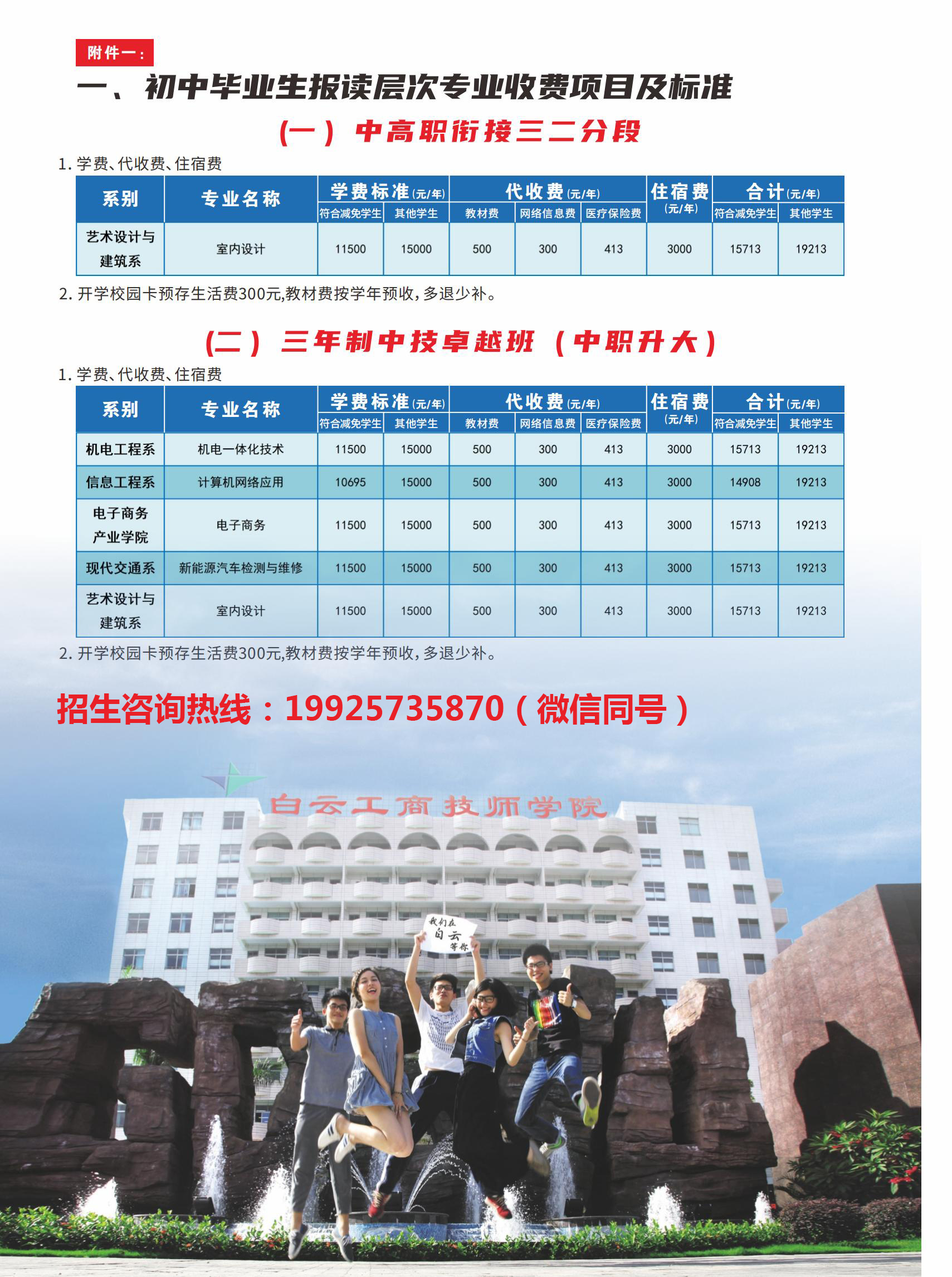 廣州白云工商技師學(xué)院2024年招生專(zhuān)業(yè)及詳細(xì)收費(fèi)